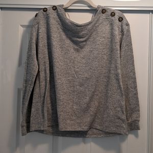 Cable & Gauge Pullover Sweater with Buttons